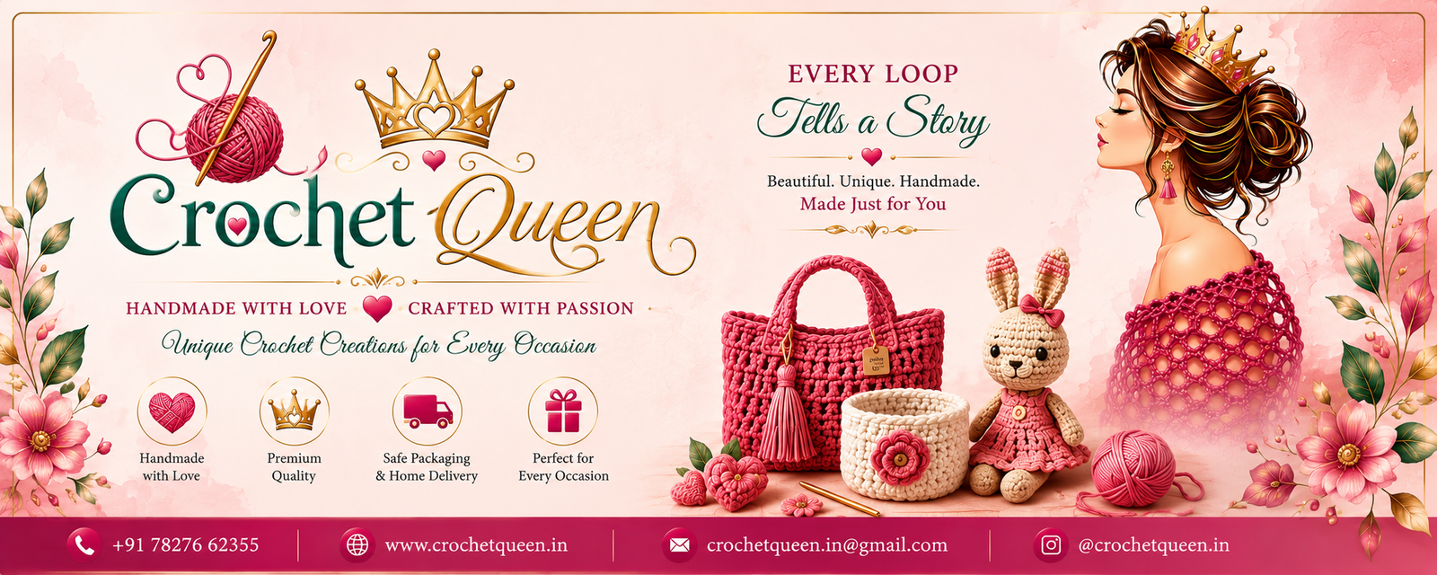 Crochet Queen Banner